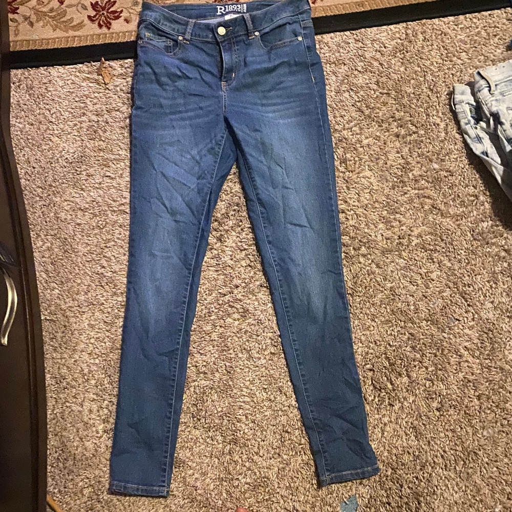 Dark blue jeans